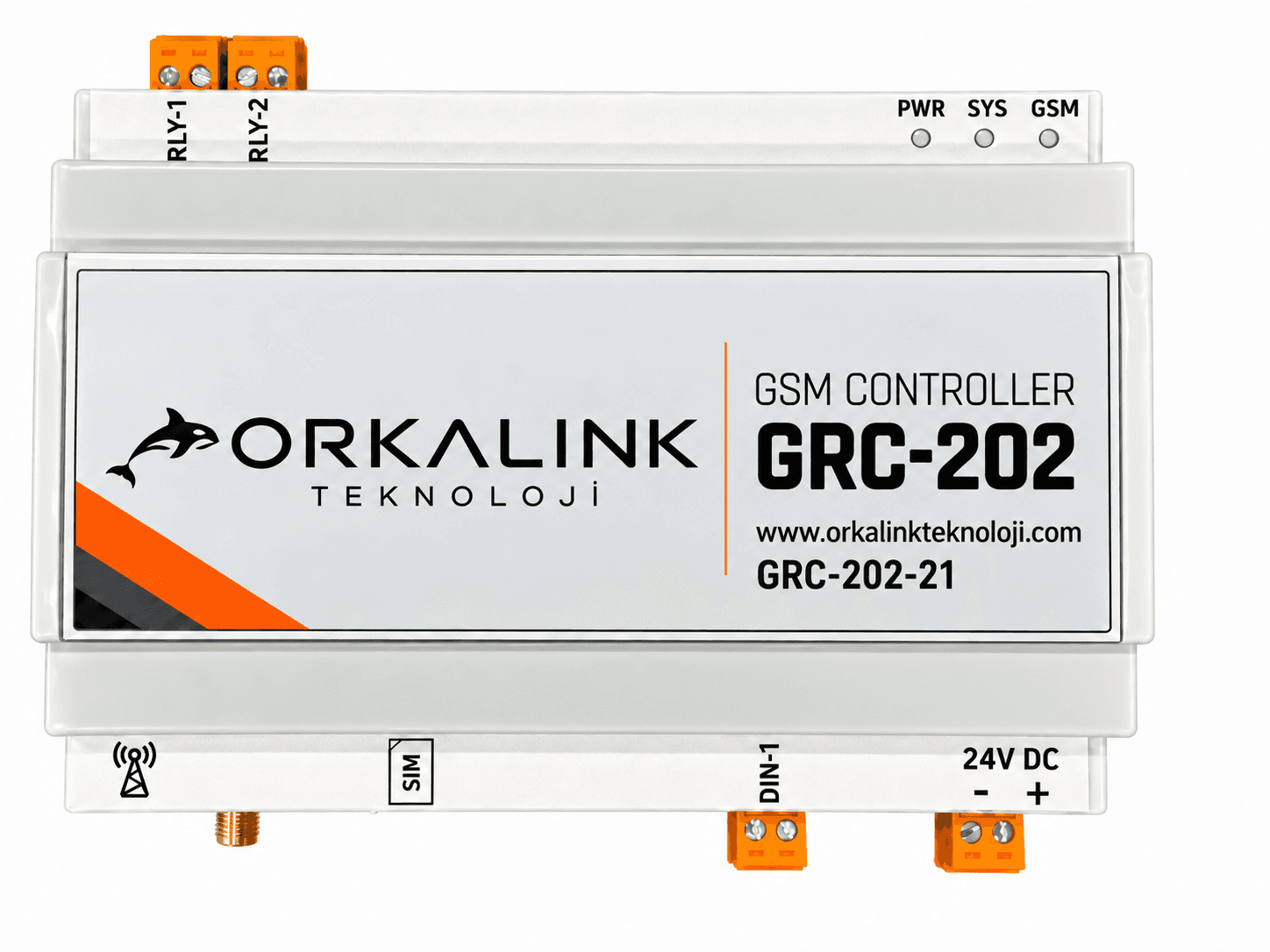 GRC-202-21 GSM Kontrol Cihazı 2 Röle - 1 Dijital Giriş