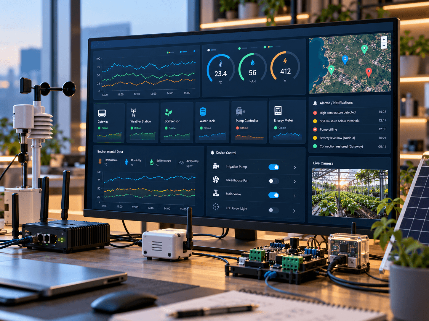 Özel IoT Dashboard Tasarımı