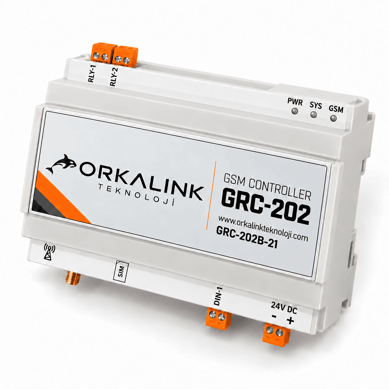 GRC-202B-21 GSM Kontrol Cihazı 2 Röle - 1 Dijital Giriş - BATARYALI görsel 4