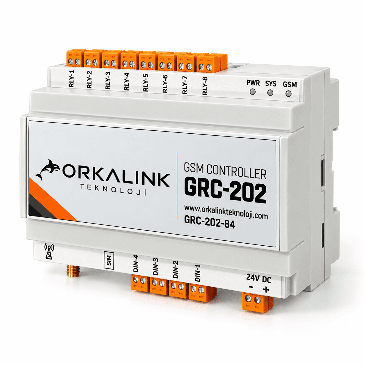 GRC-202-84 GSM Kontrol Cihazı 8 Röle - 4 Dijital Giriş görsel 2