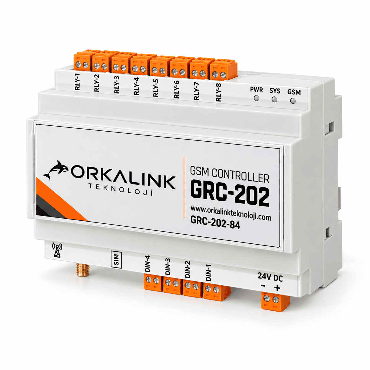 GRC-202-84 GSM Kontrol Cihazı 8 Röle - 4 Dijital Giriş görsel 3